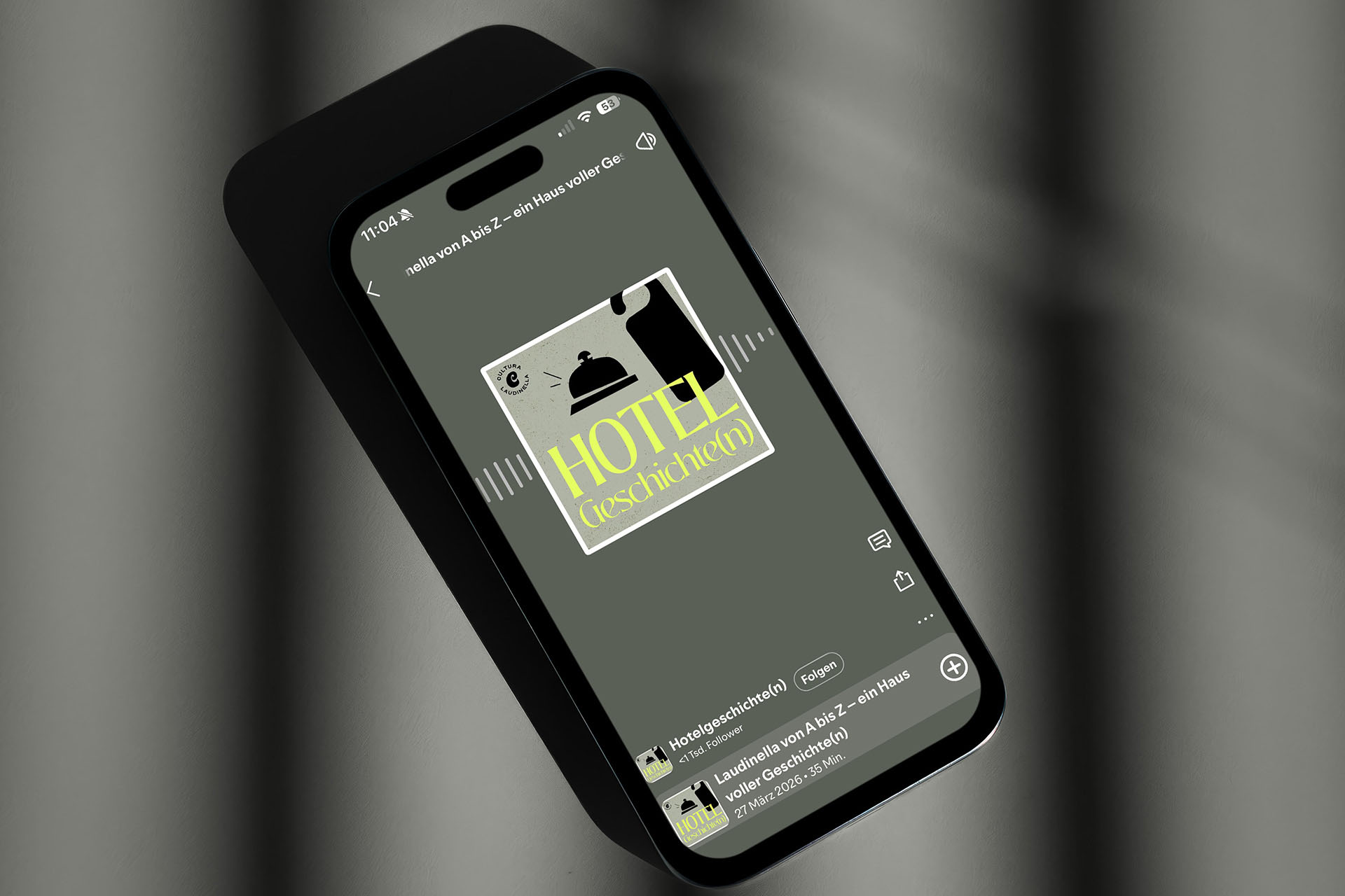 Mockup Podcast Hotelgeschichten Laudinella Group